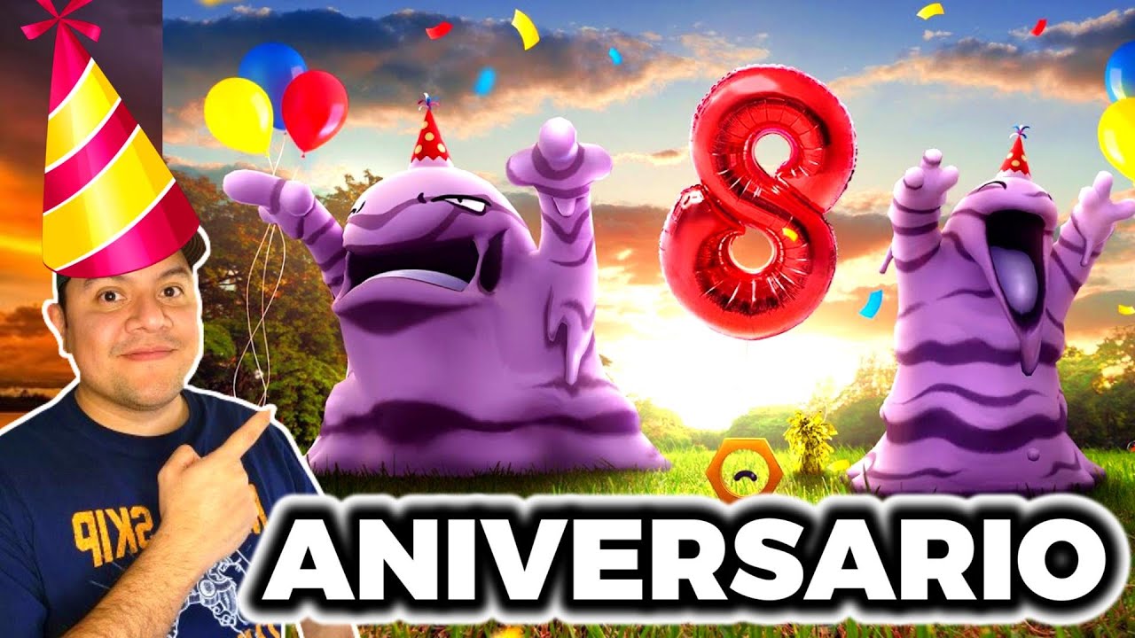 Celebración 8° aniversario Pokémon GO